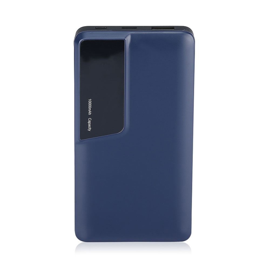 Power bank with display 10000mAh/3,7V blue