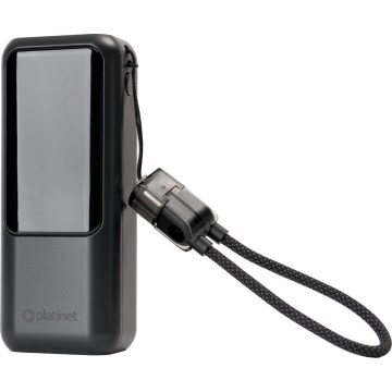 Power Bank with LED Display, Power Delivery, 10000 mAh (3.7 V), Black