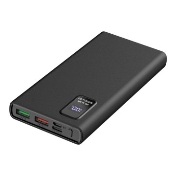 Power Bank with LED display Power Delivery 10000 mAh 3,7V black