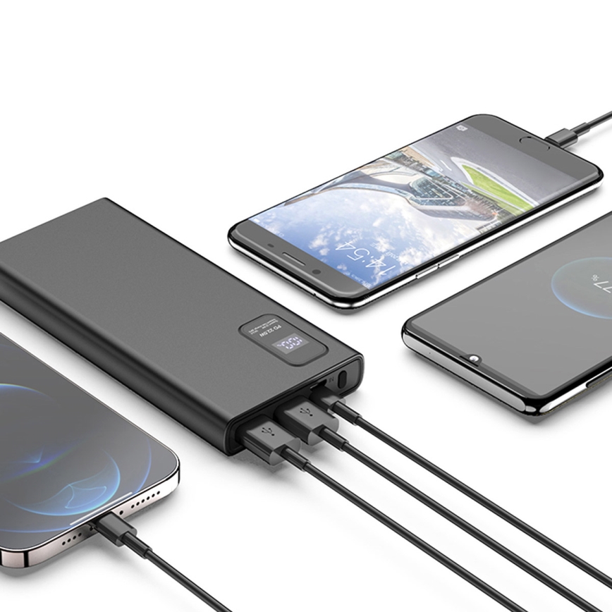 Power Bank with LED display Power Delivery 10000 mAh 3,7V black