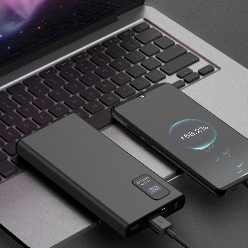 Power Bank with LED display Power Delivery 10000 mAh 3,7V black