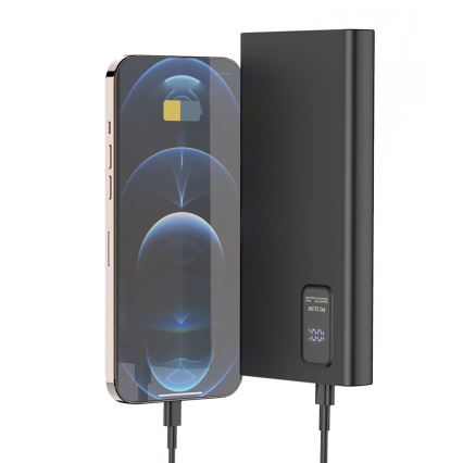 Power Bank with LED display Power Delivery 10000 mAh 3,7V black