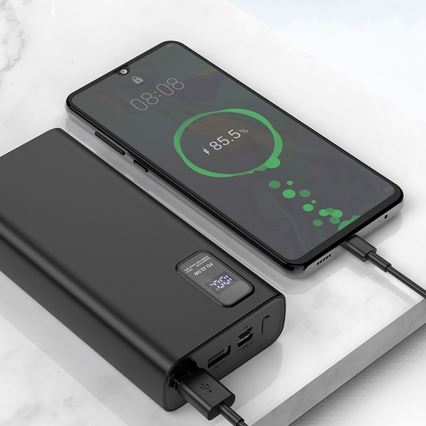 Power Bank with LED display Power Delivery 20000 mAh 3,7V black