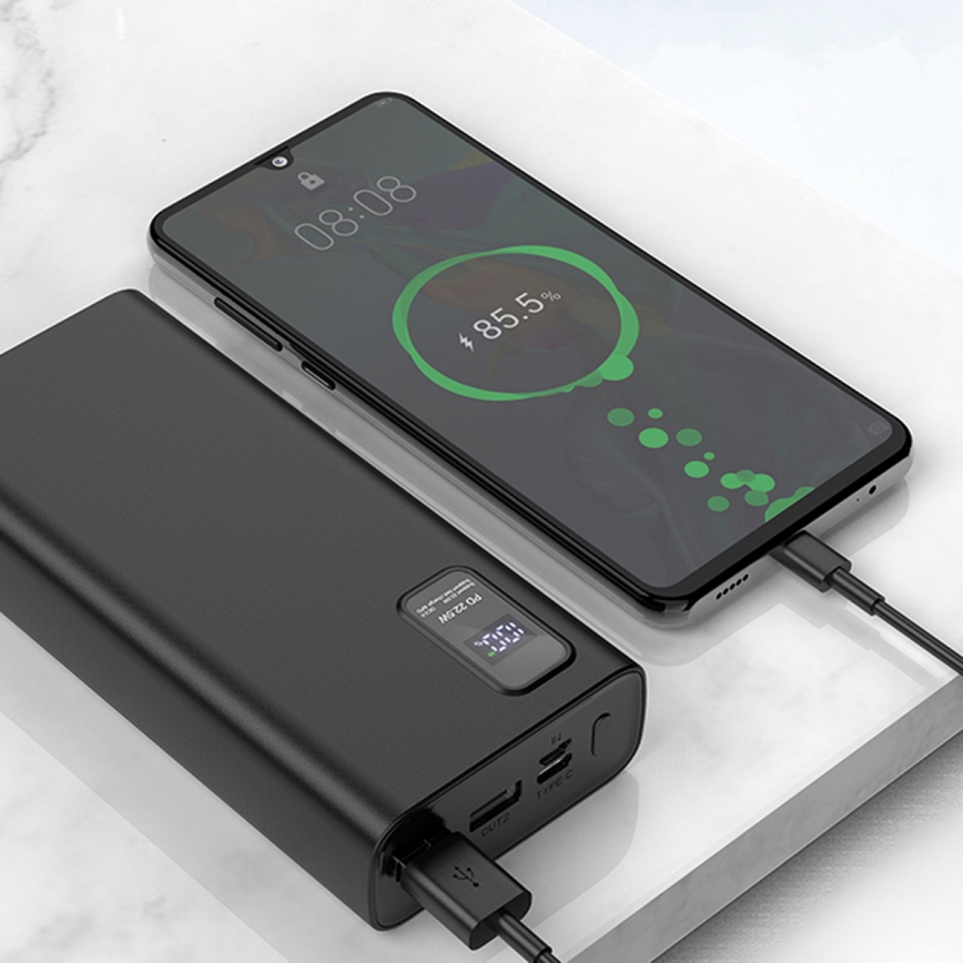 Power Bank with LED display Power Delivery 20000 mAh 3,7V black