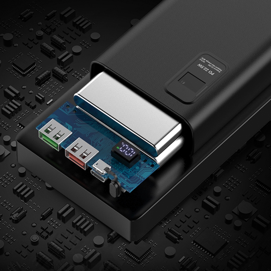 Power Bank with LED display Power Delivery 20000 mAh 3,7V black