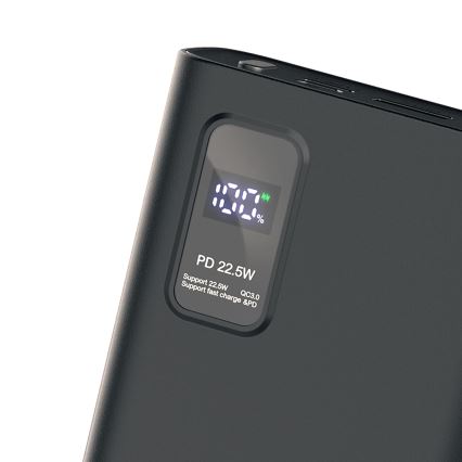 Power Bank with LED display Power Delivery 20000 mAh 3,7V black