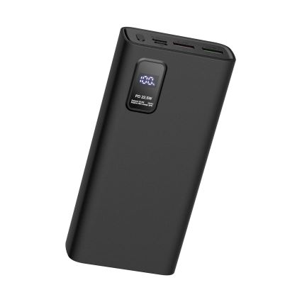 Power Bank with LED display Power Delivery 20000 mAh 3,7V black