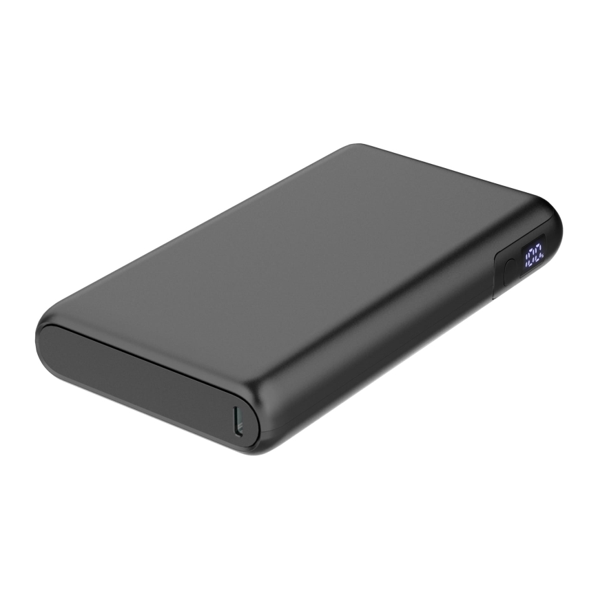 Power Bank with LED display Power Delivery 30000 mAh/100W/3,7V black