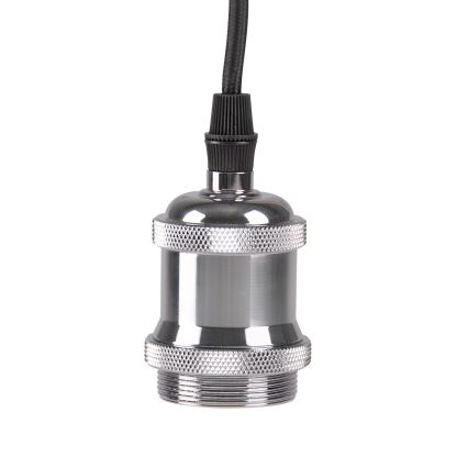 Power cable 1xE27/20W/230V shiny chrome