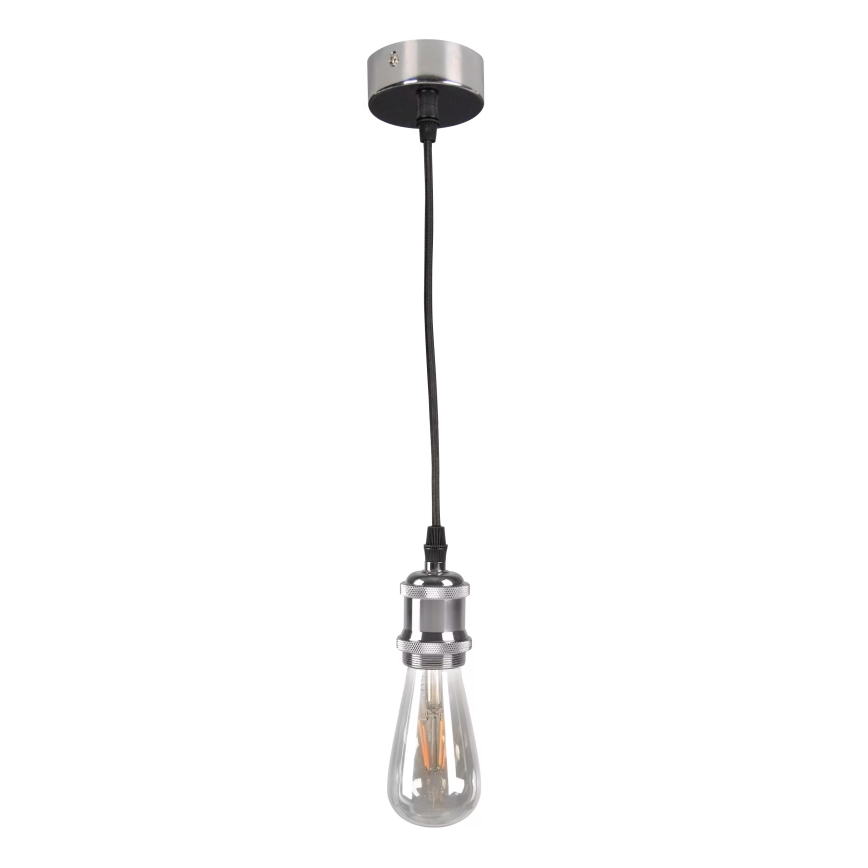 Power cable 1xE27/20W/230V shiny chrome