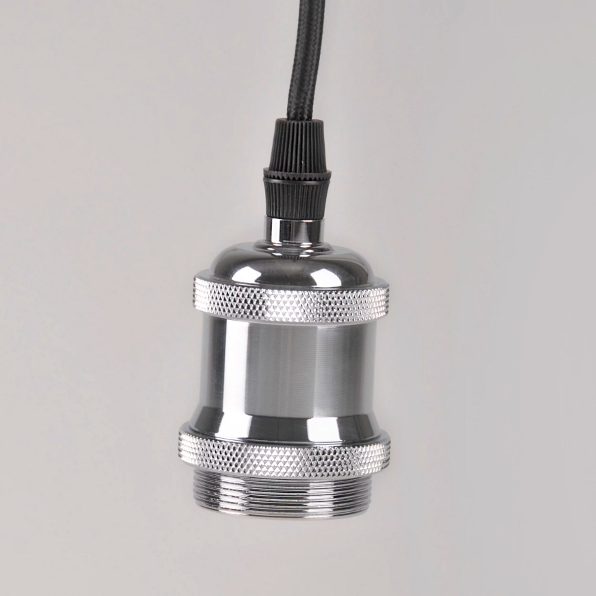 Power cable 1xE27/20W/230V shiny chrome