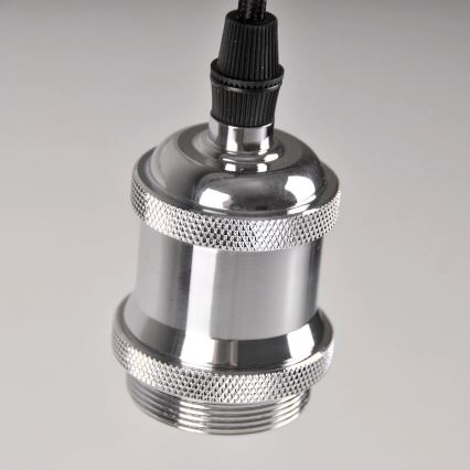 Power cable 1xE27/20W/230V shiny chrome