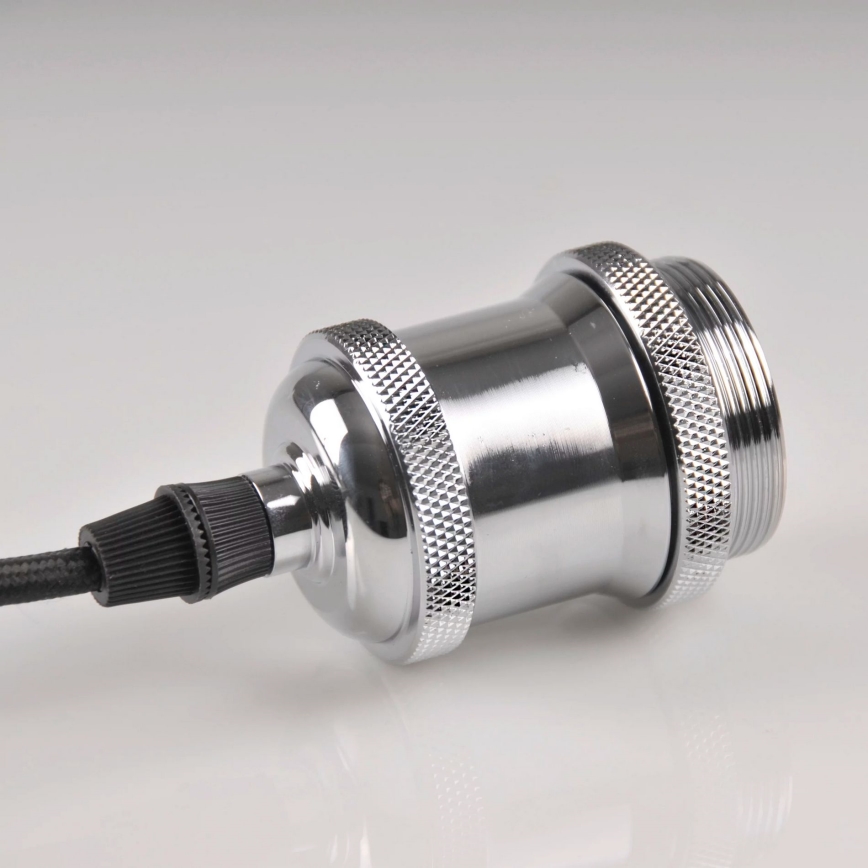 Power cable 1xE27/20W/230V shiny chrome