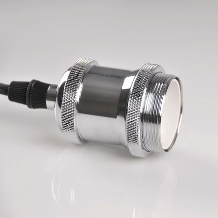 Power cable 1xE27/20W/230V shiny chrome