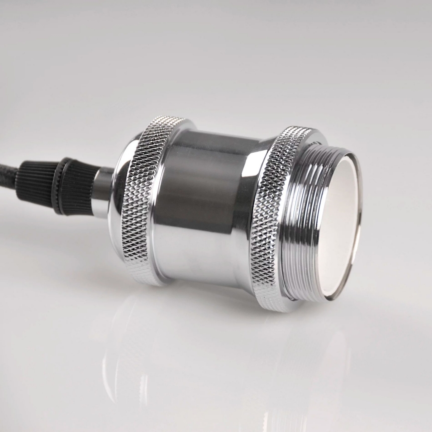 Power cable 1xE27/20W/230V shiny chrome