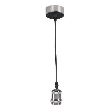 Power cable 1xE27/20W/230V shiny chrome