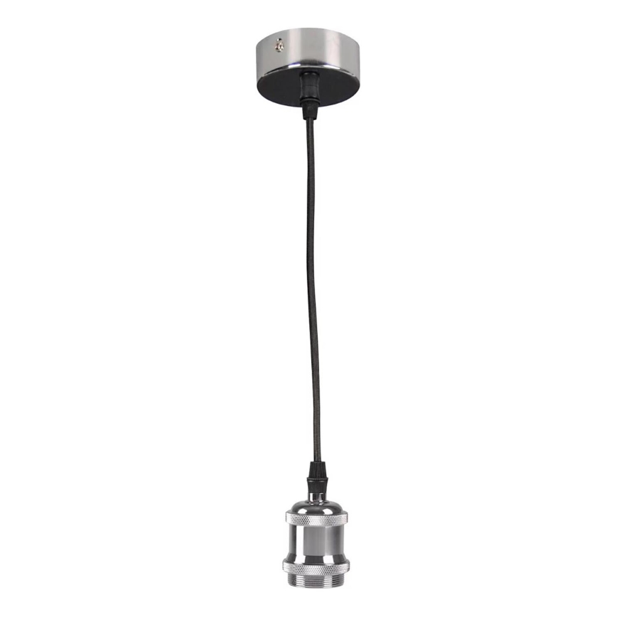 Power cable 1xE27/20W/230V shiny chrome