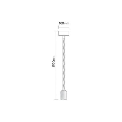 Power cable 1xE27/60W/230V 1,5 m