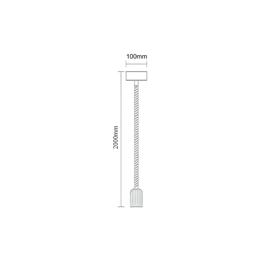 Power cable 1xE27/60W/230V 2 m