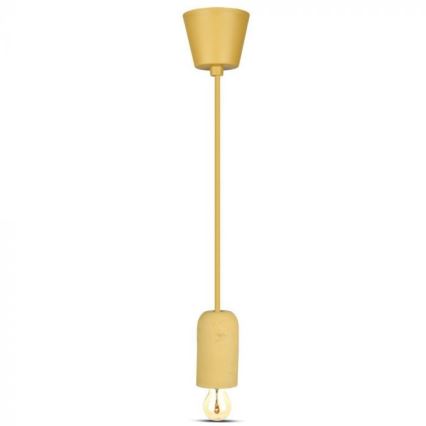Power cable 1xE27/60W/230V concrete/beige