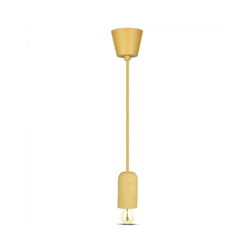 Power cable 1xE27/60W/230V concrete/beige