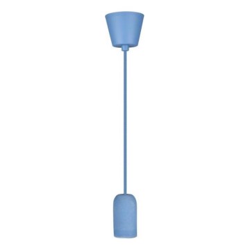 Power cable 1xE27/60W/230V concrete/blue