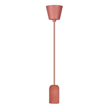 Power cable 1xE27/60W/230V concrete/red