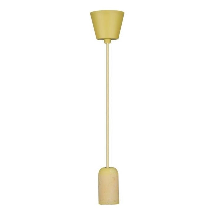 Power cable 1xE27/60W/230V concrete/yellow