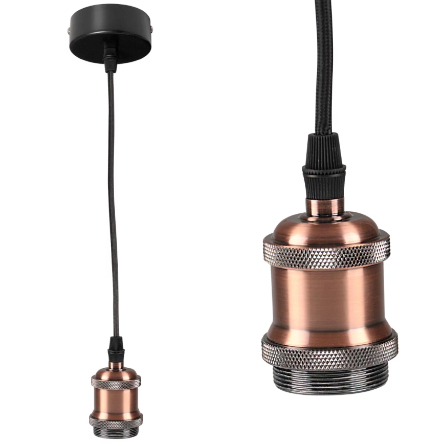 Power supply cable 1xE27/20W/230V copper