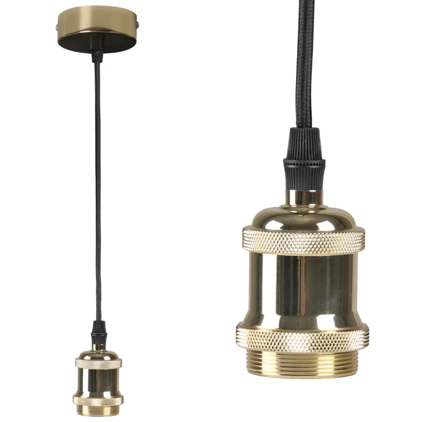 Power supply cable 1xE27/20W/230V golden