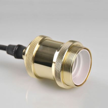 Power supply cable 1xE27/20W/230V golden