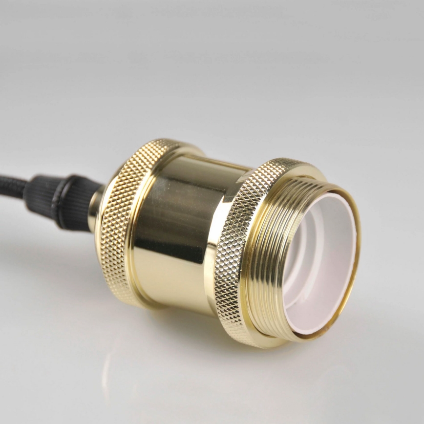 Power supply cable 1xE27/20W/230V golden
