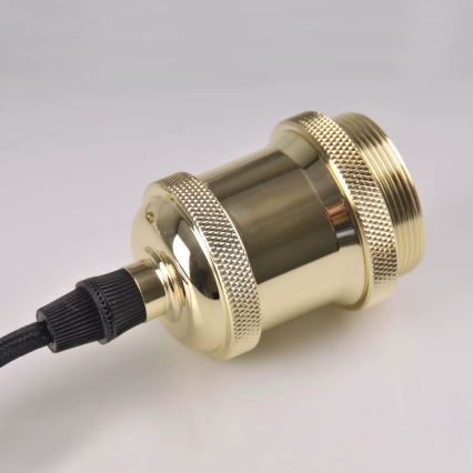 Power supply cable 1xE27/20W/230V golden