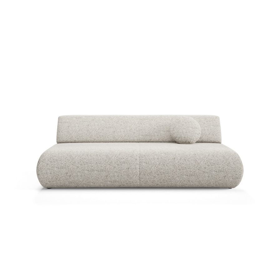 PRATO Beige 3-Seater Sofa Bed with Storage