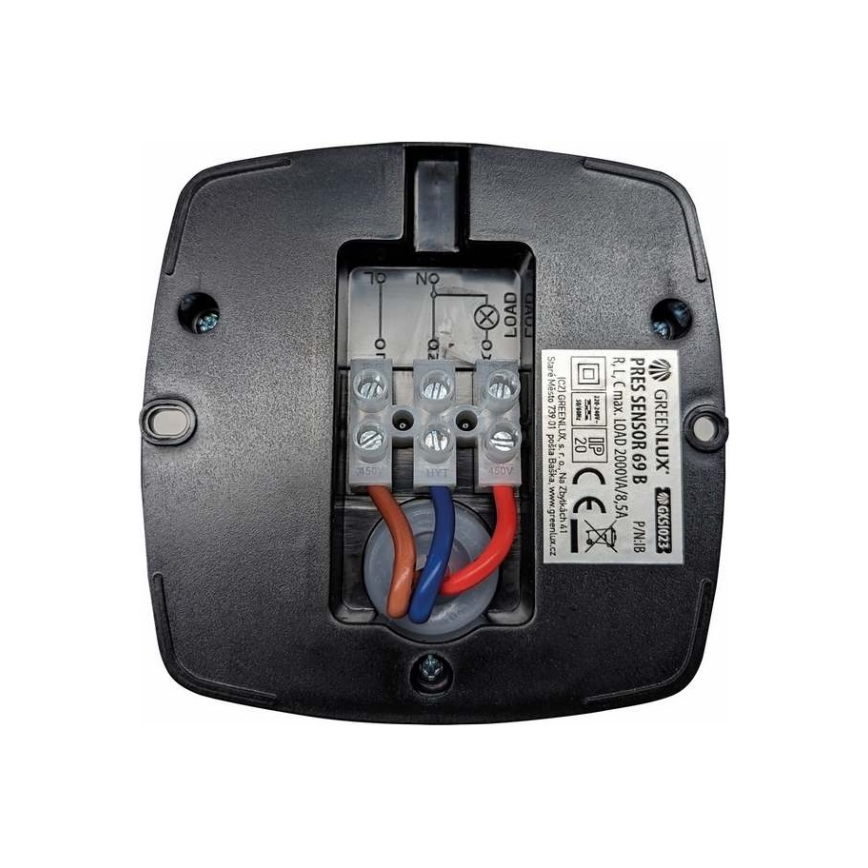 PRES SENSOR 2000W Occupancy Sensor, Black
