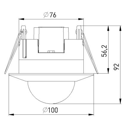 Presence sensor PIR 2000W/230V