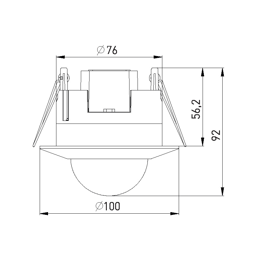 Presence sensor PIR 2000W/230V
