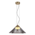 PRESTO cable pendant 1xGX53/10W/230V Ø 42 cm gold/smoked grey