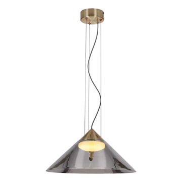 PRESTO cable pendant 1xGX53/10W/230V Ø 42 cm gold/smoked grey