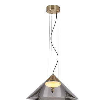 PRESTO cable pendant 1xGX53/10W/230V Ø 42 cm gold/smoked grey