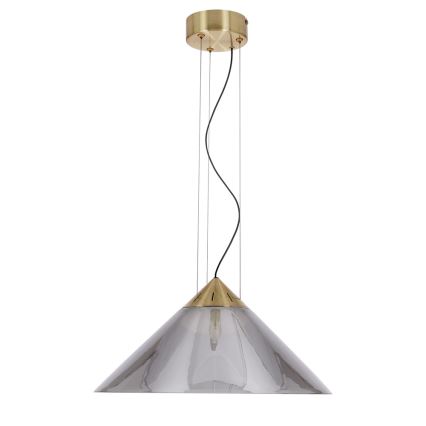 PRESTO cable pendant 1xGX53/10W/230V Ø 42 cm gold/smoked grey