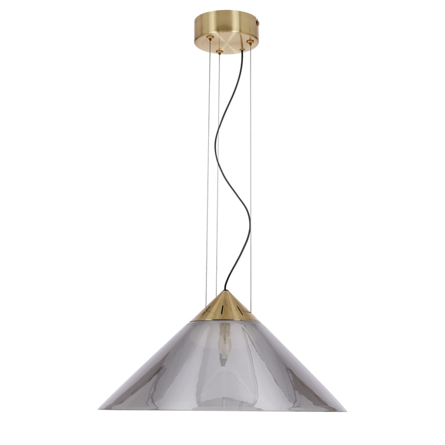 PRESTO cable pendant 1xGX53/10W/230V Ø 42 cm gold/smoked grey