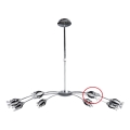 Prezent 14009 - Replacement glass for chandelier BLACK JACK G9 shiny chrome