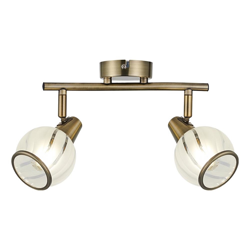 Prezent 14104 - Spotlight SIENTO 2xE14/40W/230V brass
