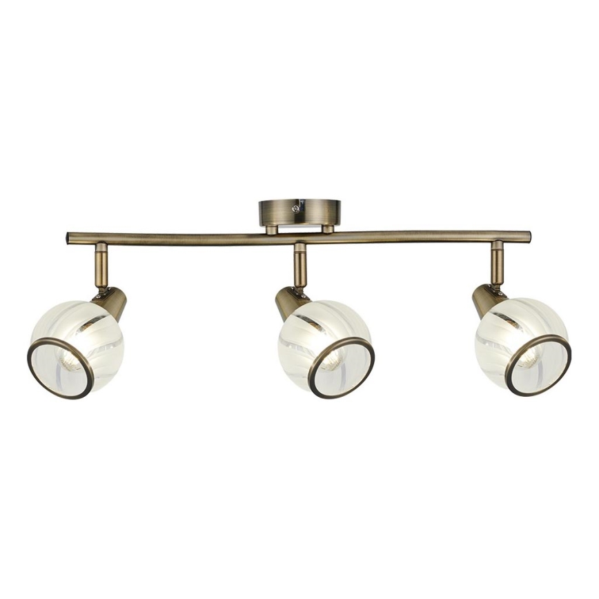Prezent 14105 - Spotlight SIENTO 3xE14/40W/230V brass