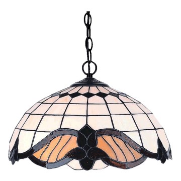 Prezent 146 - Chandelier on a chain TIFFANY 2xE27/60W/230V