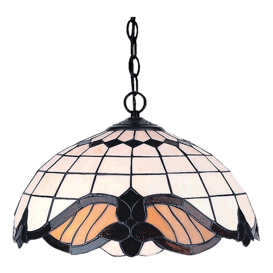 Prezent 146 - Chandelier on a chain TIFFANY 2xE27/60W/230V