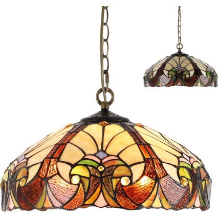 Prezent 1700 - TIFFANY XX Chain-hung Chandelier 2xE27/60W/230V