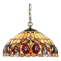 Prezent 1704 - Chandelier on a chain TIFFANY 2xE27/60W/230V