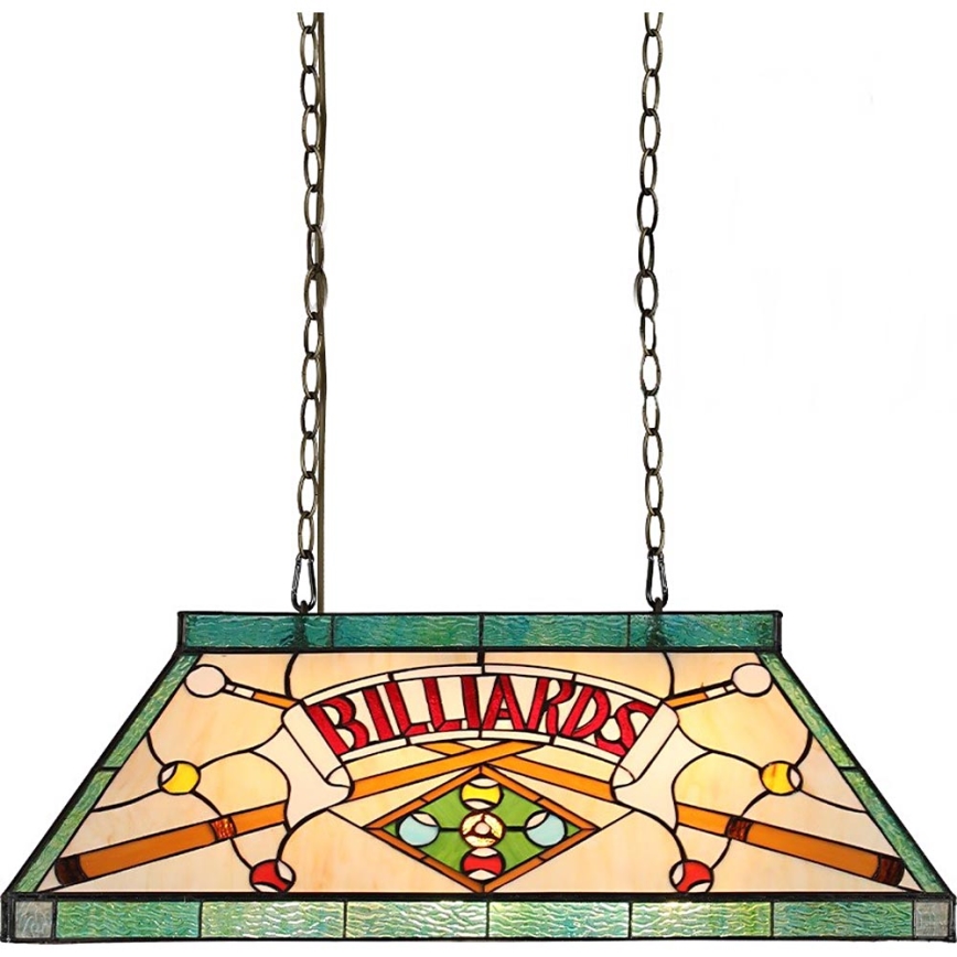 Prezent 1715 - Chain-hung chandelier TIFFANY BILLIARD 3xE27/60W/230V